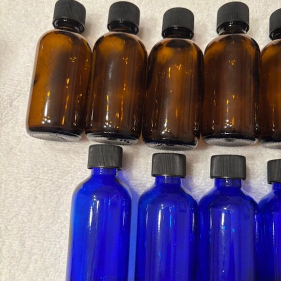 Set of 22 mini glass craft bottles - Picture 5 of 5